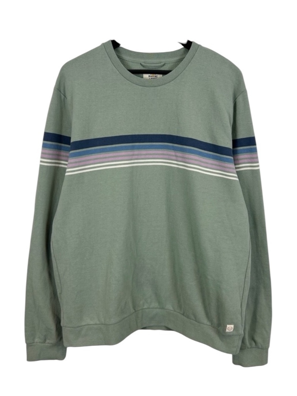 Marine Layer Sage Green Crewneck Men's Size Large
